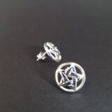 Pentagram Studs Sterling Silver