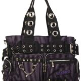 Banned Purple Striped Handbag