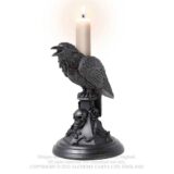 poe's raven candle stick Alchemy England