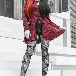 Skull and Web Tights Pamela Mann