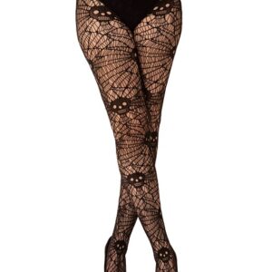 Skull and Web Tights Pamela Mann