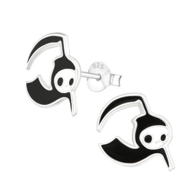 Reaper - 925 Sterling Silver Colourful Ear Studs MS13640