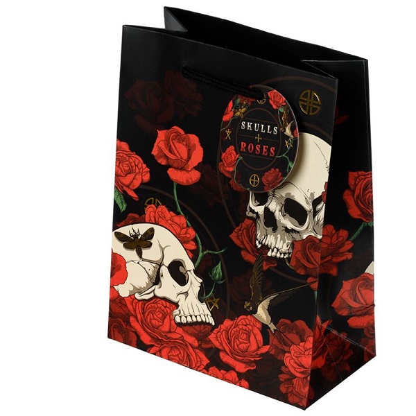 Skulls & Roses Red Rose Giftbag Medium