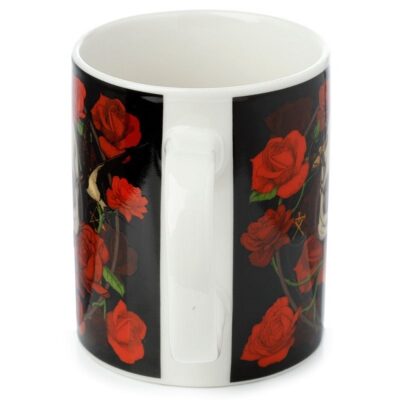 Skulls & Roses Red Rose Mug