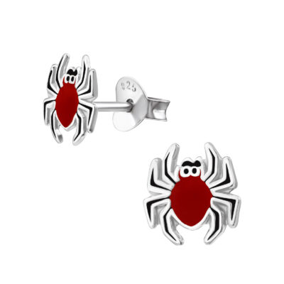 Spider - 925 Sterling Silver Colourful Ear Studs MS23870