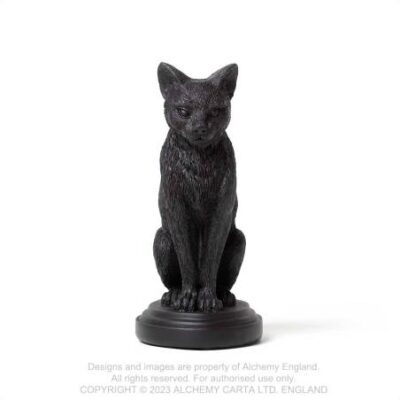 Faust's Familiar Cat Candlestick Alchemy England