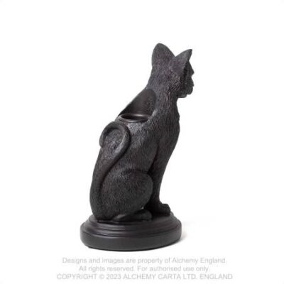 Faust's Familiar Cat Candlestick Alchemy England