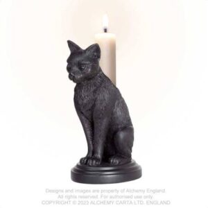 Faust’s Familiar (Cat Candlestick)