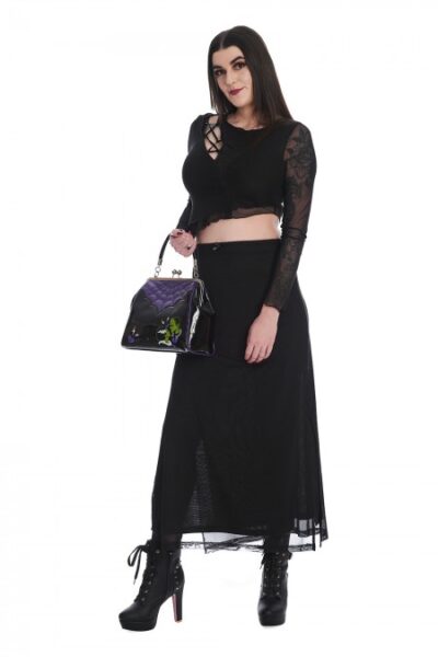 Phenex Slit Mesh Skirt Banned Apparel SK25550