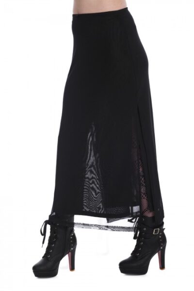 Phenex Slit Mesh Skirt Banned Apparel SK25550