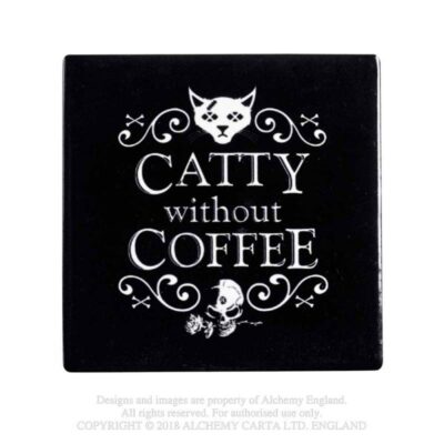 catty-without-coffee Coaster