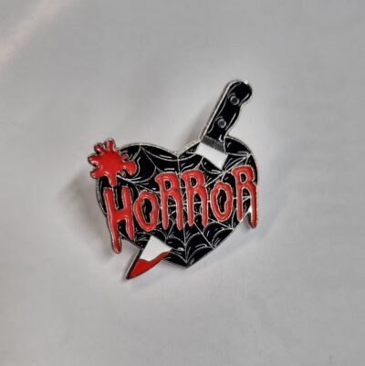 Horror Heart Pin Badge