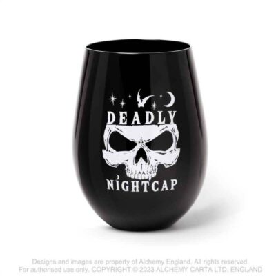 Deadly Nightcap Wine Glass Alchemy England