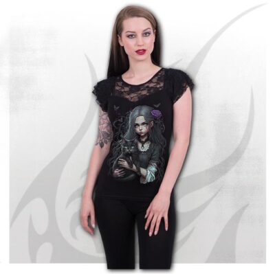 Goth Familiar Lace Top Spiral Direct