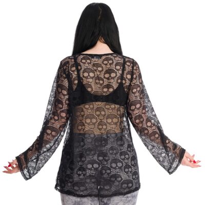 Lace Skull Top Banned Apparel TP10438