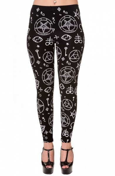 Pentagram Leggings Banned Apparel