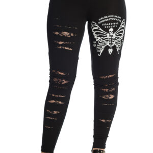 Skeleton Butterfly leggings Banned Apparel