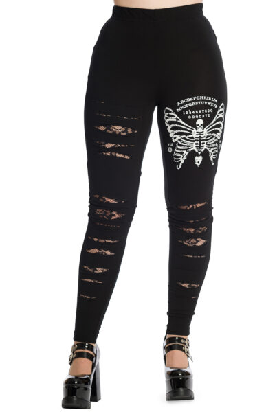 Skeleton Butterfly leggings Banned Apparel LG67033