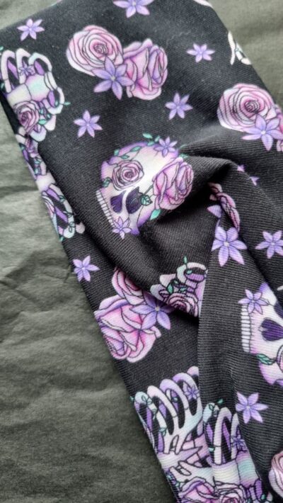 Floral Skelleton Handmade Headband