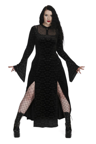 Hex Goth Bat Dress Banned Apparel DR17122