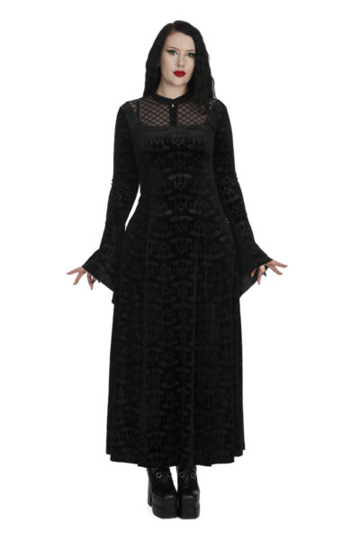 Hex Goth Bat Dress Banned Apparel DR17122