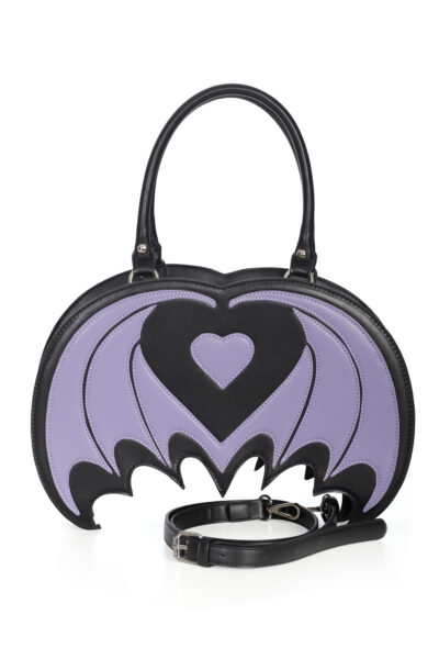 Purple Bat Shaped Handbag Banned Apparel BG34481