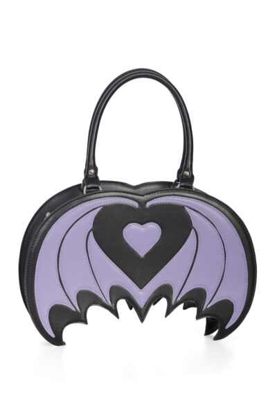 Purple Bat Shaped Handbag Banned Apparel BG34481