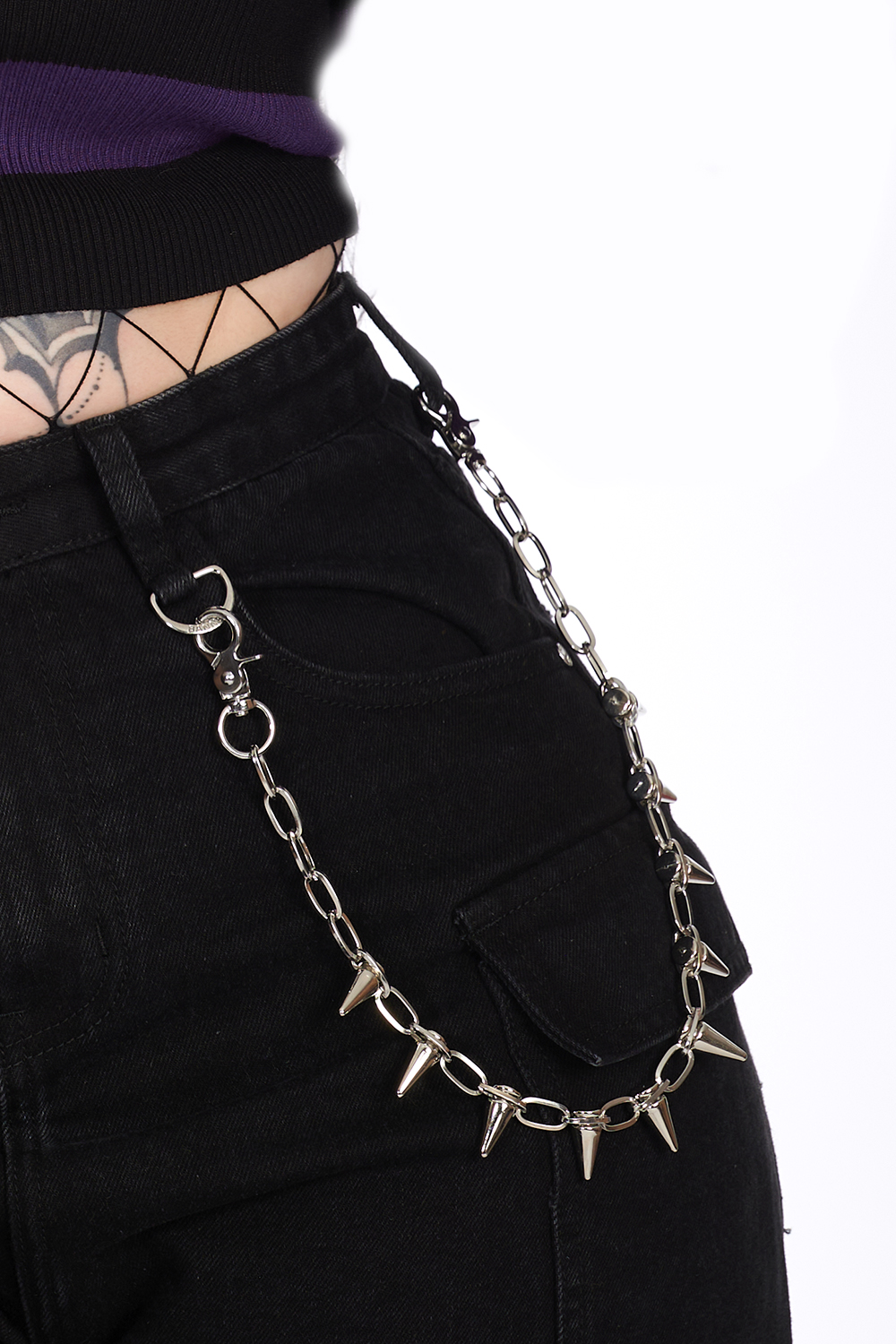 Spiked Trouser Chain Banned Apparel AC45734