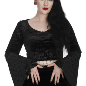 Voodoo Lady Gothic Bat Top Banned Apparel